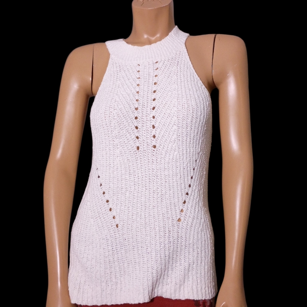 Roan+Ryan Cream  Knit‎ Top